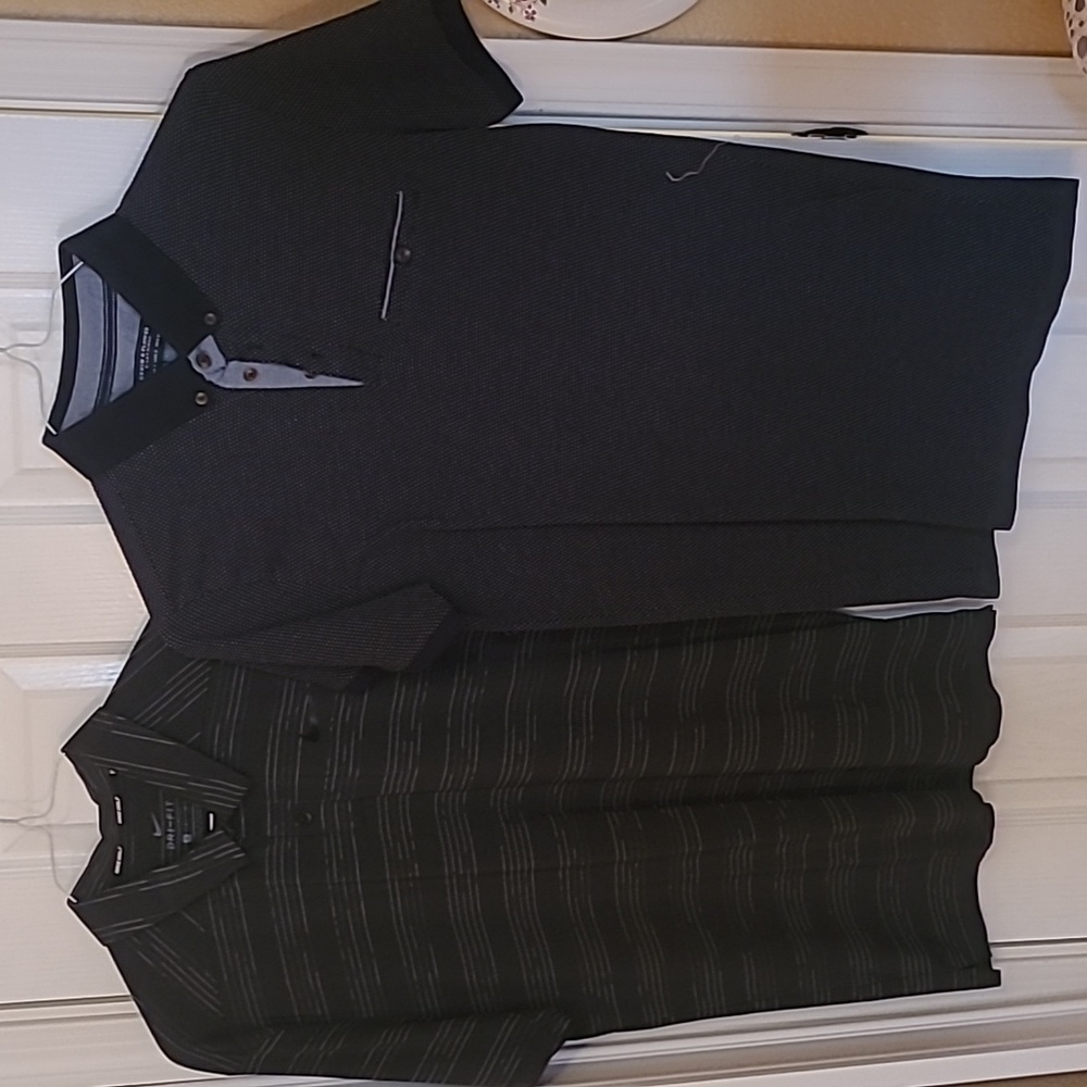 Lot of two men's size small golf shirts